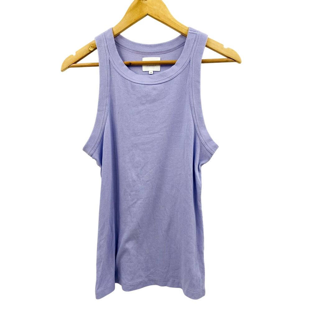 We Are Sundays purple ribbed Turner tank